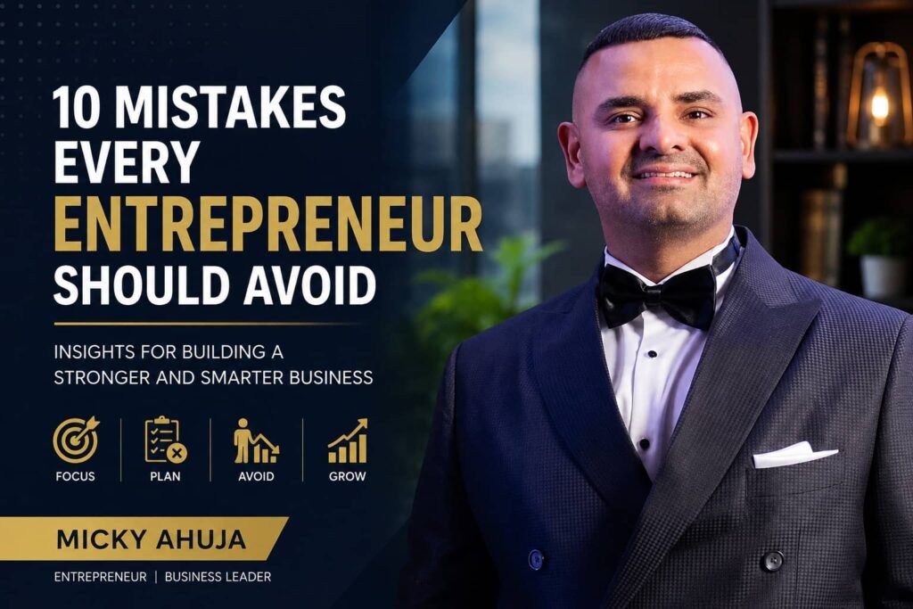 10 Mistakes Every Entrepreneur Should Avoid Micky Ahuja