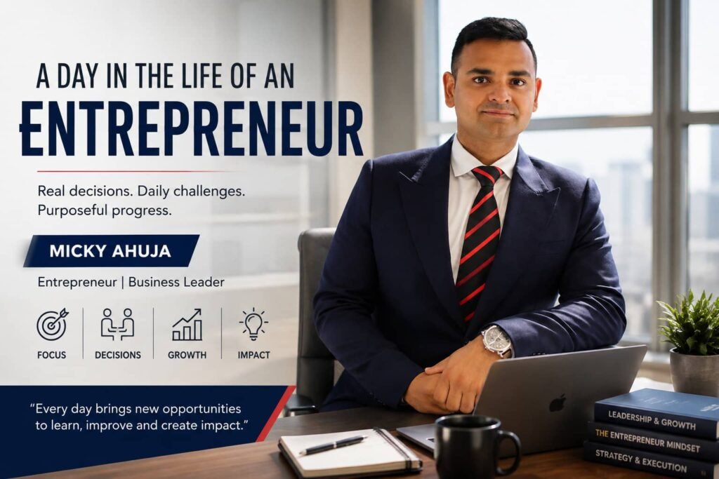 A Day in the Life of an Entrepreneur Micky Ahuja