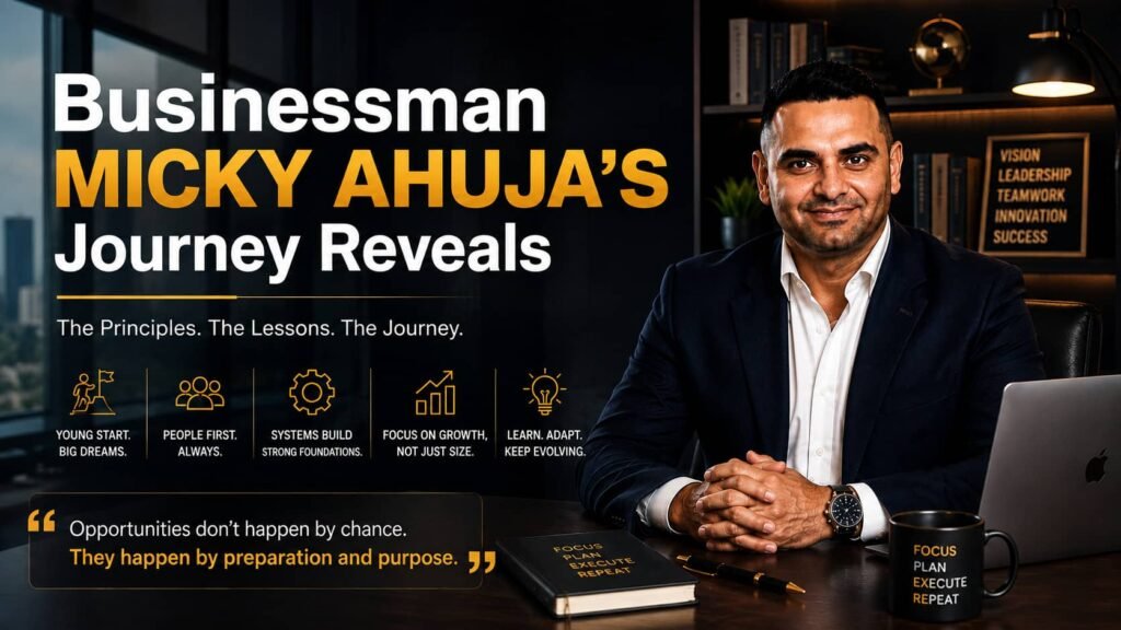 Businessman Micky Ahuja’s Journey Reveals