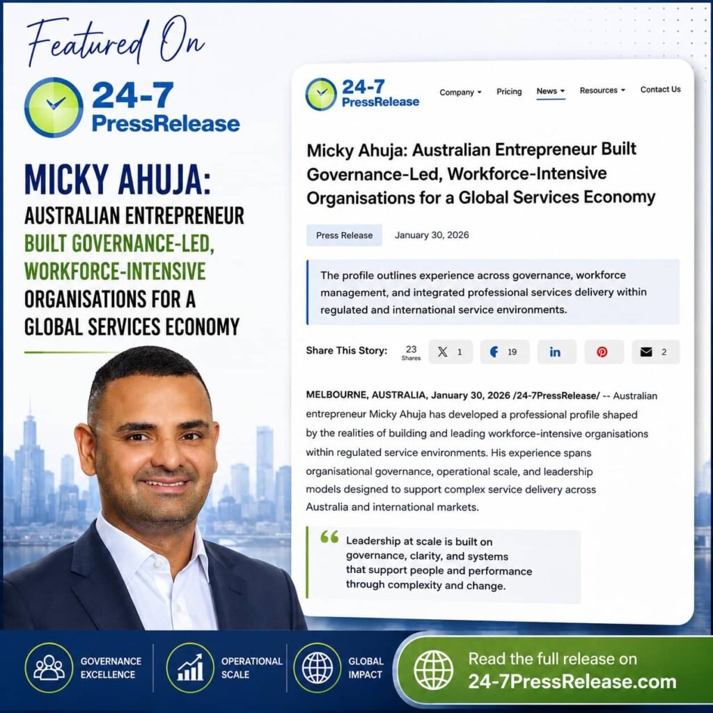 Micky Ahuja Featured on 24-7PressRelease News