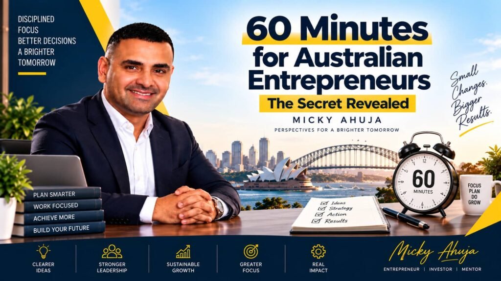 60 Minutes for Australian Entrepreneurs: The Secret Revealed