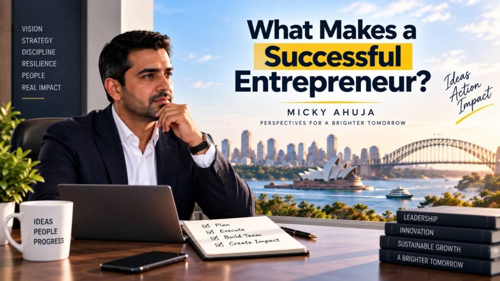 What Makes a Successful Entrepreneur Micky Ahuja