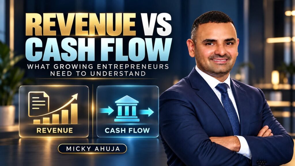 Revenue vs Cash Flow What Growing Entrepreneurs Need to Understand — Micky Ahuja