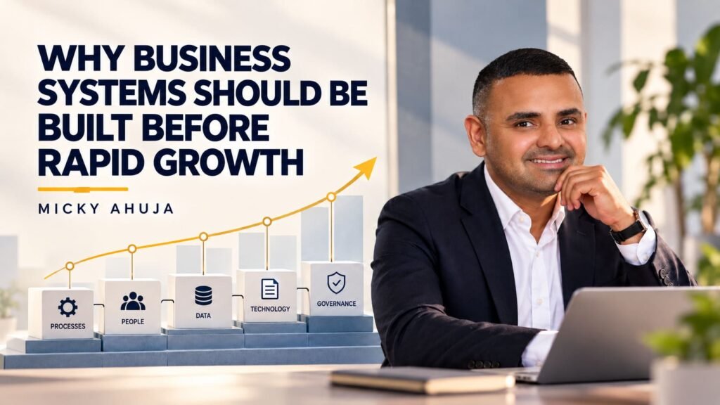 Why Business Systems Should Be Built Before Rapid Growth Insights from Micky Ahuja